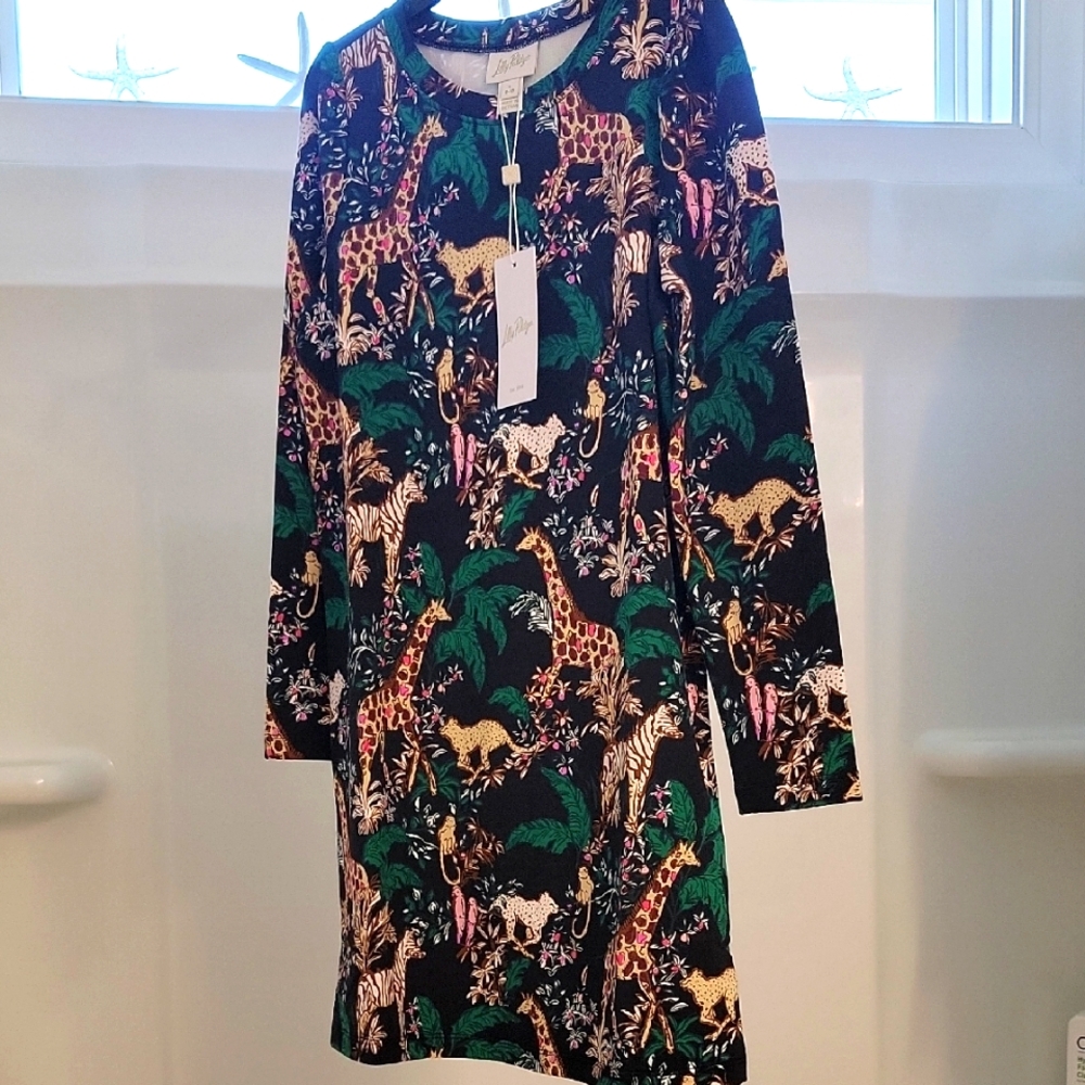 Lilly Pulitzer Girls (8-10) Colorful Animal Print Dress